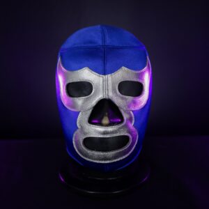 Blue Leather Trim Pro Grade Mask